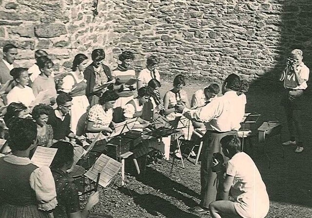 Musikerlager auf Burg Finstergrün - Foto: EJÖ Archiv