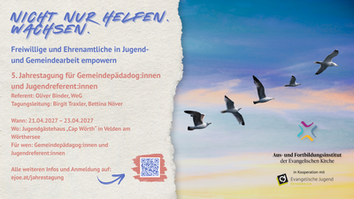 Digitaler Flyer Jahrestagung für Gemeindepädagog:innen und Jugendreferent:innen 