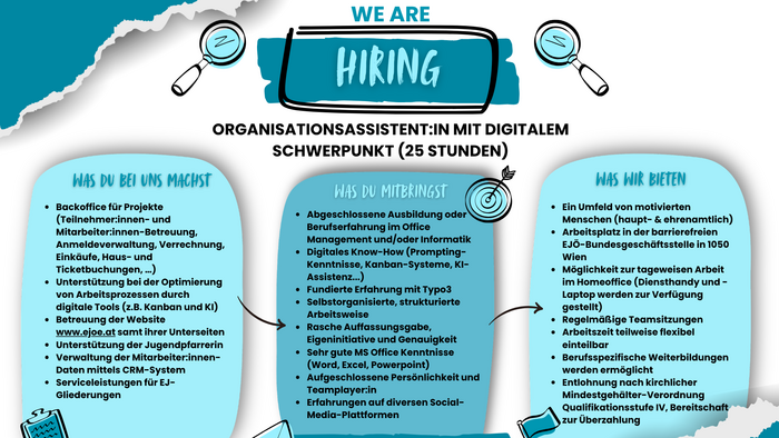 Plakat - Organisationsassistentin 