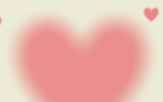 Großes Herz und kleine Herzchen 